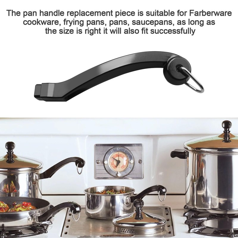 Llhhs 2pcs Fry Pan Handle P08-033 for Farberware Pots Replacement