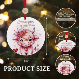 Highland Cow Welder Ornament - Unique Welding Gift for Christmas Tree