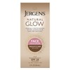 Jergens hidratante natural para el rostro con protector solar, Medium