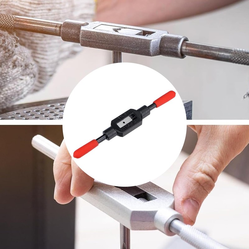 POFET Tap Wrench, Hand Tapping Tool M1-M8 with Rubber Grip