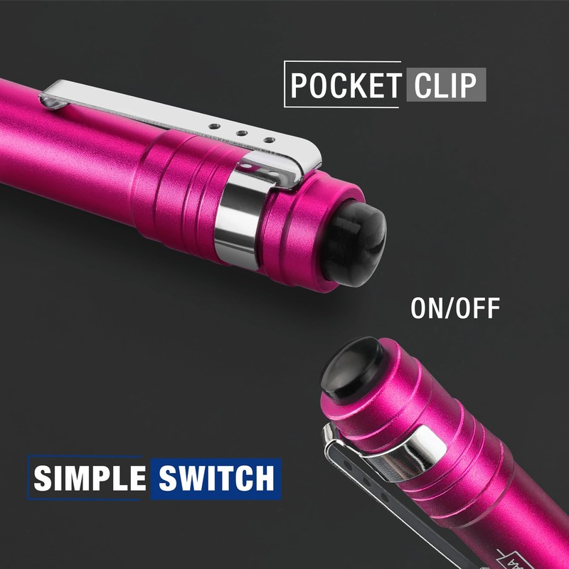 WORKPRO LED Pen Light, Aluminum Pen Flashlights, Pocket Flashlight with