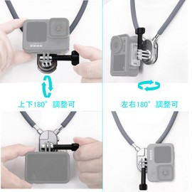 NICEYRIG Neck Phone Holder, Magnetic Quick Release Neck Mount, 1 Second, Adjustable Angle, For Bicycle, Snowboarding, Vlog, Hands-Free First View Photography Accessory (Compatible with all GoPro