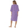 Ladies Undercover Zip Towelling Robe LN728 Lilac 14-16