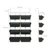 WANLECY 8 Pockets Vertical Planters Indoor Outdoor Living Wall Mounted