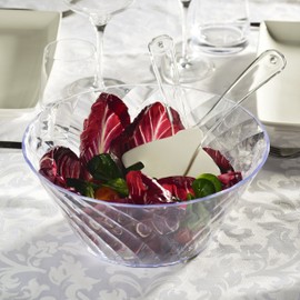 Omada Linea Diamond Design Bowl for Kitchen with Diamond Effect. Diameter 26 cm Capacity 3 L. Made in Italy, Stackable and Dishwasher Safe, Linea Diamond, Red Colour