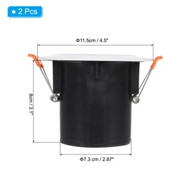 PATIKIL 3 Inch Round Air Vent Spring Loaded, 2pcs ABS Soffit Exhaust Vent Cover Ceiling Wall Air Diffuser with Louver Grille for Home Bathroom Kitchen Office Ventilation, White