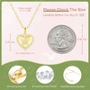 GETNEW Initial Necklaces for Women - 925 Sterling Silver Heart