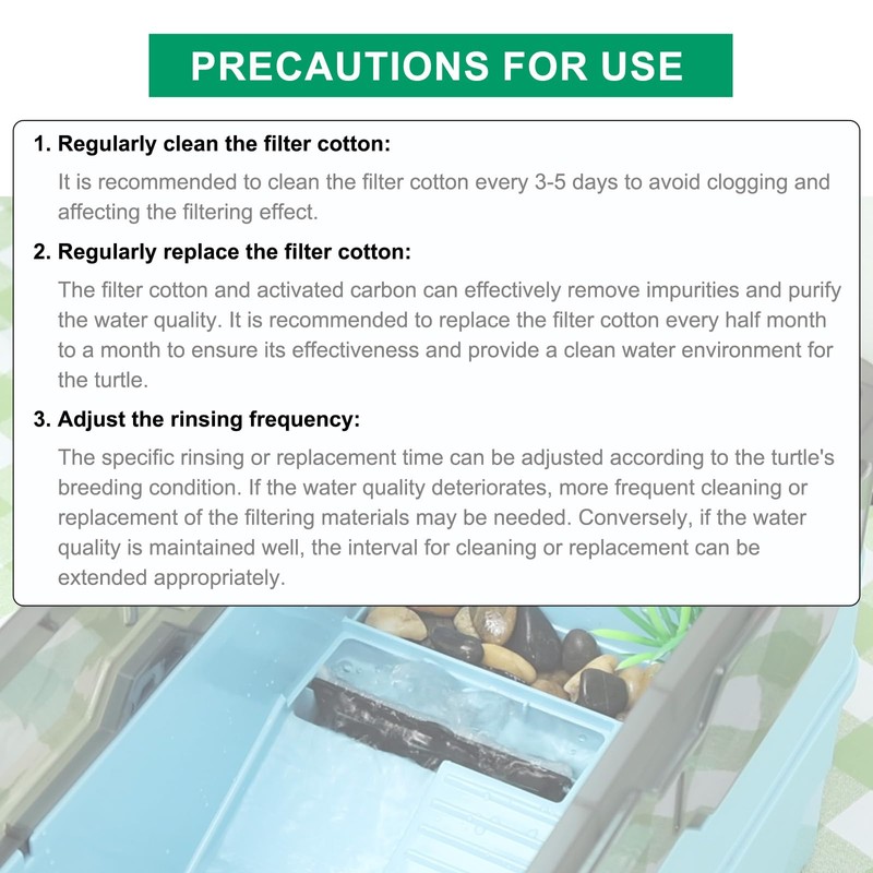 RunDuck Turtle Tank 6 Pack Filter Cartridges Filter Replacement