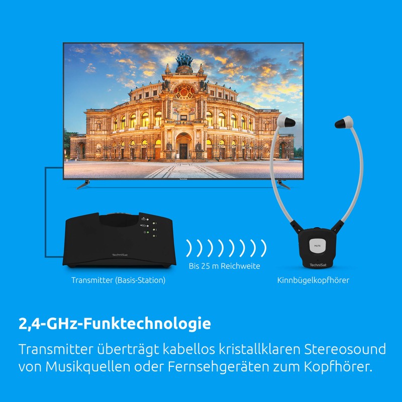 TechniSat STEREOMAN ISI 3 Wireless Stereo Headphones for Televisions and