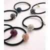 VINGTAINE H7491-PC Rhinestone Ball Hair Elastic Bijou Hair Accessory Simple