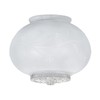 B&P Lamp® 5 Inch Hall White Glass Shade with Clear