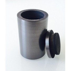 OTOOLWORLD Smelting Lab Graphite Crucible with Screw Lid Cover Lab Supply 99.95% Purity (12ML，30x55MM)