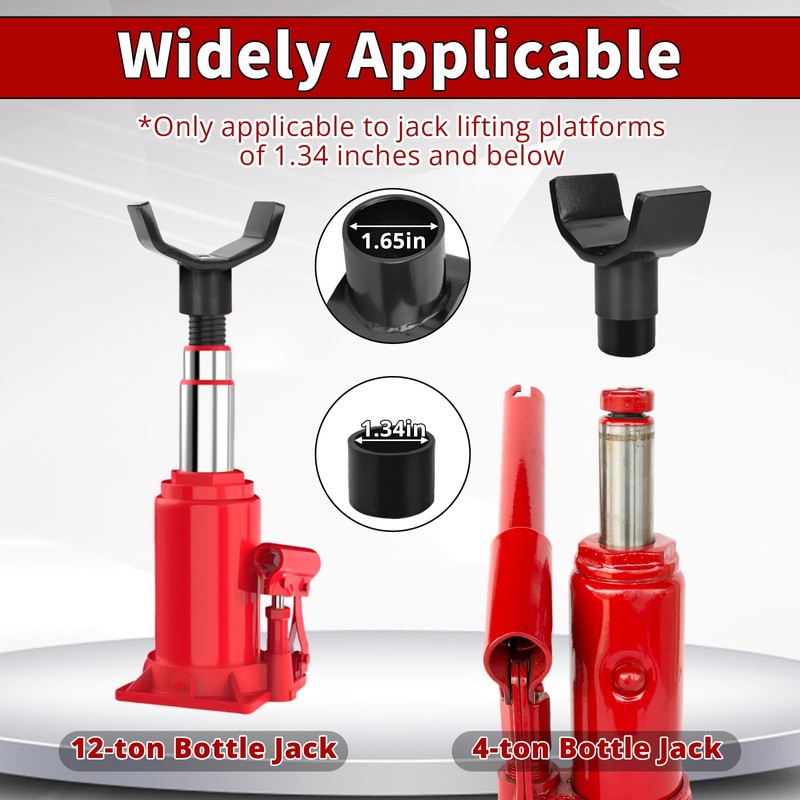 2-in-1 Bottle Jack Adapter - Universal Steel Adapter for Safe