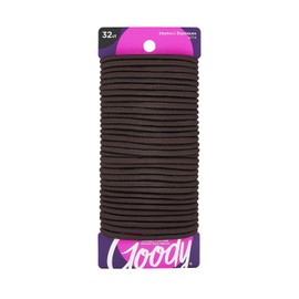 Goody Goody Ouchless Women's Braided Elastics, Brown, (96 Ct Total/pack Of 3) 4mm for Medium Hair , 3 Count
