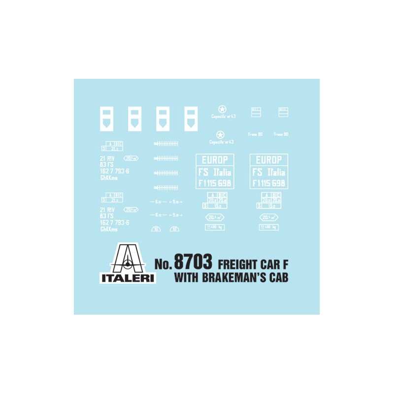 Italeri 1:87 Freight Car F With Brakemans Cab