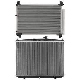 cciyu Aluminum Radiator Replacement 2017-2019 for Toyota for Highlander 13657 radiator Plastic Radiator Auto Parts Complete radiator Radiator Engine Coolant Radiator Assembly Radiator