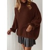 PRETTYGARDEN Womens Oversized Sweaters Fall Outfits 2025 Turtleneck Long Sleeve