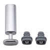 Rabbit Wine Preserver with Vacuum Stoppers, Silver
