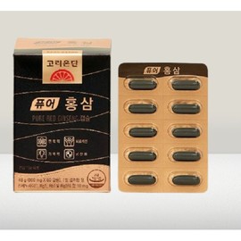 Goryeo Eundan Pure Red Ginseng 60 Capsules (3 Boxes) Red Ginseng Concentrate Capsules: Immunity, Fatigue Improvement, Antioxidant, Memory, Ginsenoside / 고려은단 퓨어 홍삼 60캡술 3박스 홍삼농축액캡슐 면역력 피로개선 항산화 기억력 진세노사이드
