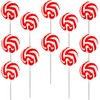 Swirls Lollipop Candy, Mixed Fruit Flavor, Individually Wrapped (Red Swirl,