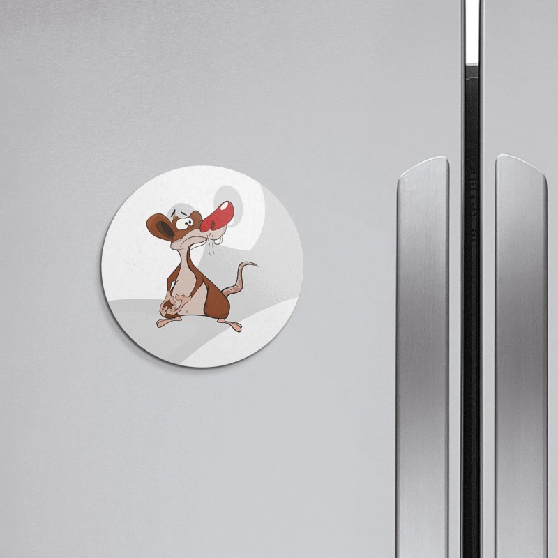 Unbranded Sad Mouse Animal | 4'' X 4'' Round Decorative