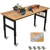 GarveeTech Workbench, 48" x 24" Adjustable Workbench with Power Outlet,