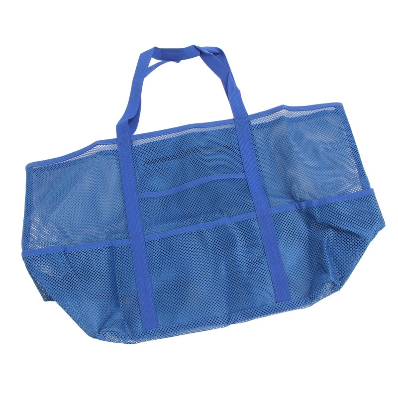 Mesh Beach Bag with 8 Pockets Waterproof Large Capacity Portable