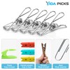 40 Pack Wire Clothes Pins Heavy Duty Outdoor, Stainless Steel