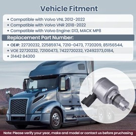 Hodflop 22720232 22585974 Fuel Pressure Relief Control Valve Compatible with Volvo VNL 2011-2022, VNR 2018-2022 Engine D13 Mack MP8, VOE22720232 7210-0473 72100473 7720209 7422720232 Y2492373 85156544