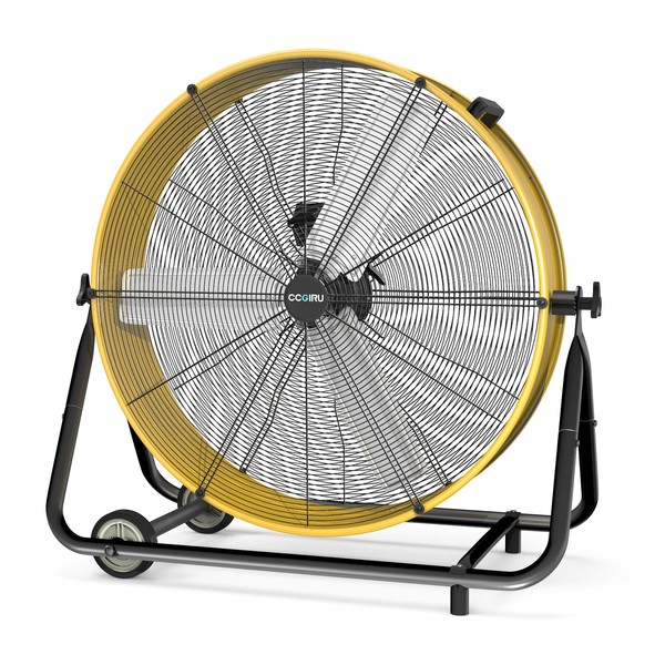 CCGIRU 30 Inch Industrial Drum Fan, 320W High Velocity Floor