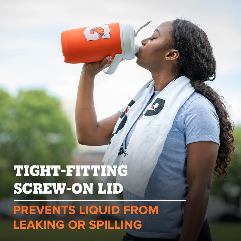 Gatorade Half Gallon Cooler Jug, Sports Hydration Jug, BPA-Free, 64oz,