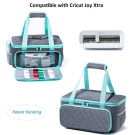 IMAGINING Carrying Case Compatible with Cricut Joy Xtra Smart Cutting Machine, Cricut Joy Xtra Case with Pockets for Cricut Accessories, Cricut Tools