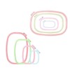 4 Pieces Plastic Embroidery Hoops Square Cross Stitch Hoops for