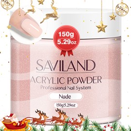 Saviland Acrylic Powder-Nudes Acrylic Powder 150g/5.29OZ Acrylic Nail Powder System Nail Kit Acrylic Set for Nail Extension Strengthen Nail 3D Carving Nail Supplies Nail Art