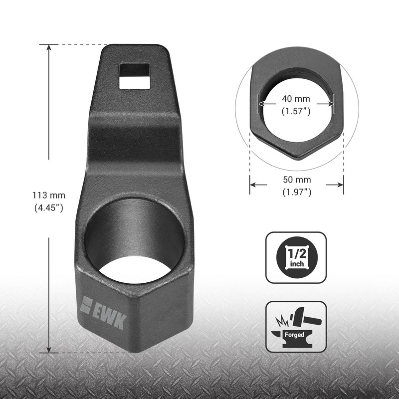 EWK 50 mm Harmonic Balancer Tool, Crankshaft Pulley Holder, Crank