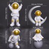 GOGOX 4pcs Adornos Astronauta Figuras Decorativas/auto,escritorio
