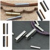 VGOL 40pcs Cord End Caps 2mm Push Tube Clasps Bracelet
