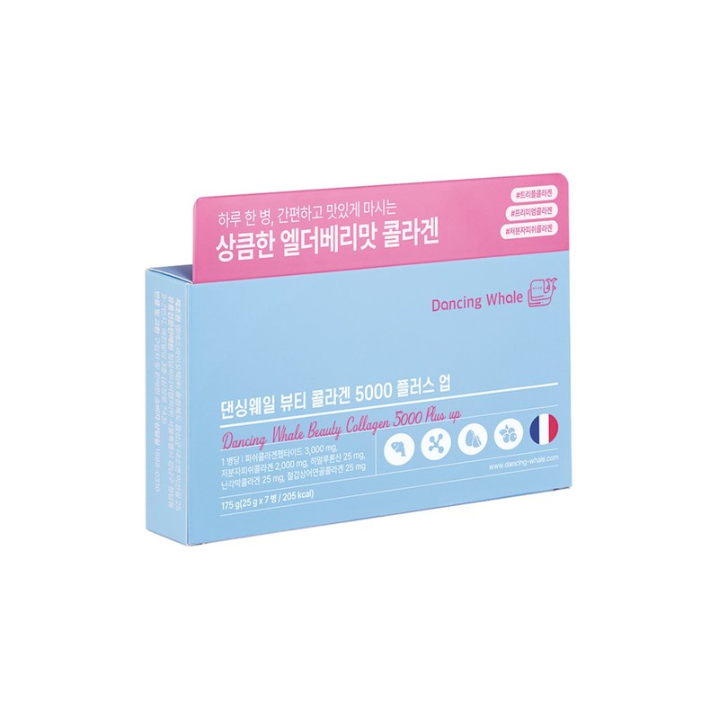 댄싱웨일 뷰티 콜라겐 5000 플러스 업 25g X 7병 1주일분