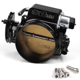 MUGE RACING 92mm Throttle Body Assembly with TPS IAC Throttle Position Sensor for Chevy LSX LS LS1 LS2 LS3 LS6 LS7 Black