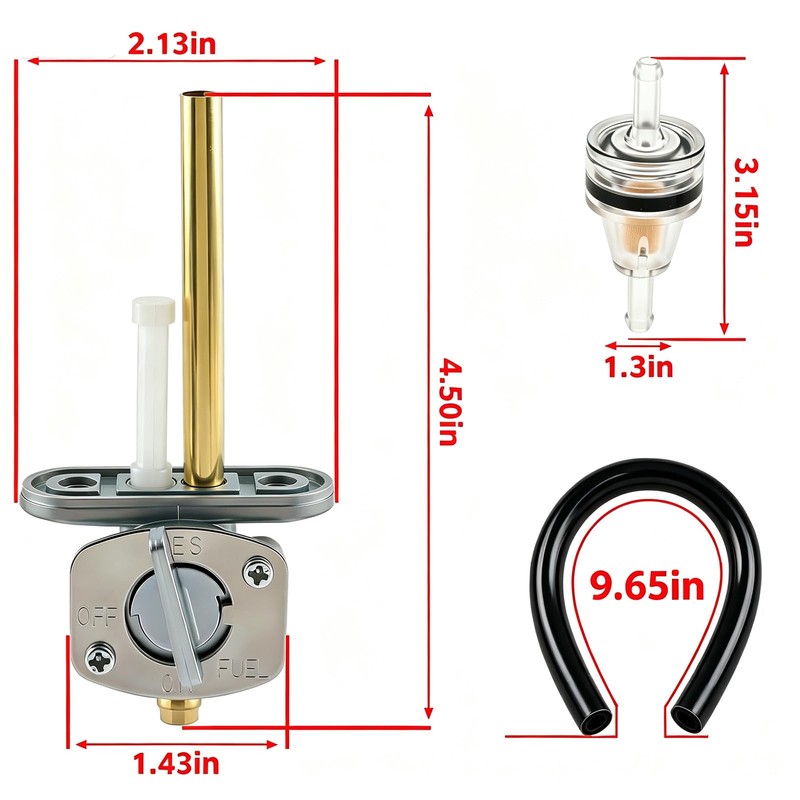 Fuel Valve Petcock for Yamaha Big Bear 350 Kodiak 400