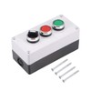 uxcell Push Button Switch Box Momentary Red Green Switches and
