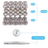 150 Pcs Snaps Fastener Screw Snaps, Heavy Duty Metal Snaps