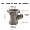QruiLanTu 1-1/2 Inch Dishwasher Kitchen Drain Pipe Hose Adapter Wye,