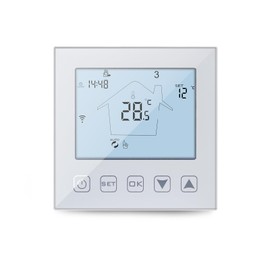 KETOTEK WiFi Thermostat - Works with Alexa Echo / Google Home - IFTTT Tuya Compatible - Programmable Room Thermostat with Smart Voice and App Control