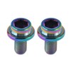 dingtai sukueate-pa-botomuburakettotitan Screw for 2 m8x15 Bicycle Crank Bolt Rainbow