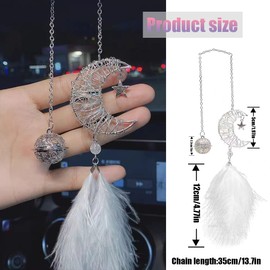Dream Catcher Cute Dream Net Accessory, Stylish, Decorative, Car Decoration, Car Pendant, Interior Car Accessory, Car Interior Decoration, Gift, Wall Hanging, Happiness Protection (White)