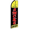 (3) three SMOKE SHOP HOOKAH 11.5' Swooper #4 Feather Flags