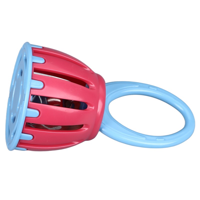 Handled Cage Bell Babies Rattle Orff Plastic Kids Music Percussion