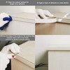 ZYJT PVC Edge Banding, 1" x 25ft Glossy White Non-Glued