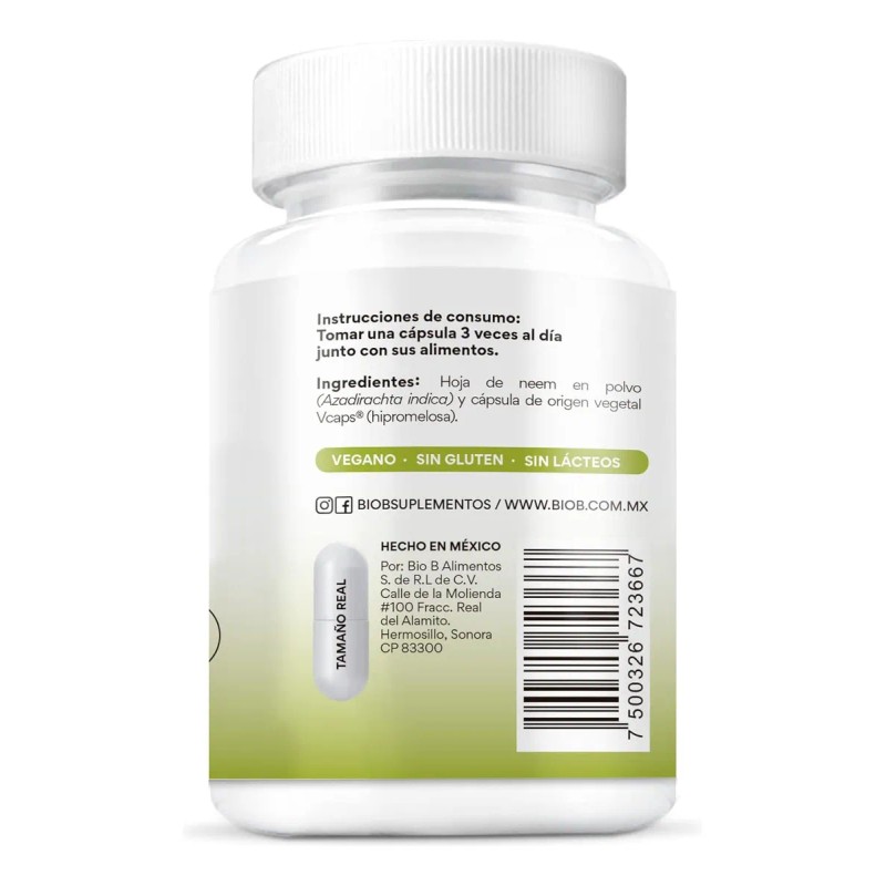 Bio B 3 Pack De 60 Cápsulas Neem